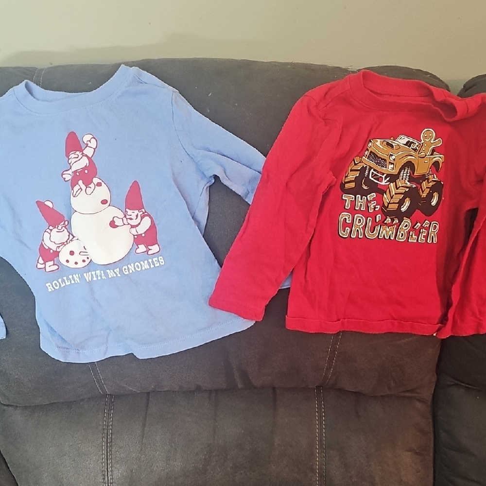 Set Of 2 Old Navy Christmas Shirts Size 18 To 24 Months